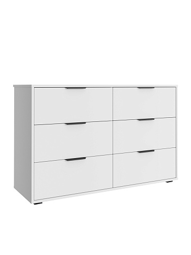 Комод Оптима ОП-15 (1202х426) белый структурный/меренга