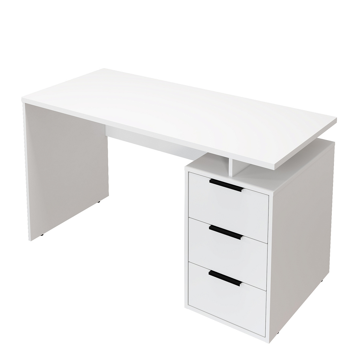 Стол С-407 белый структурный/меренга (1350*600)