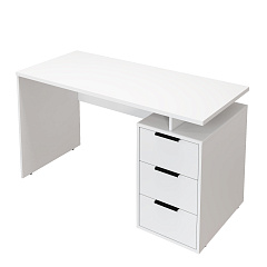 Стол С-407 белый структурный/меренга (1350*600)