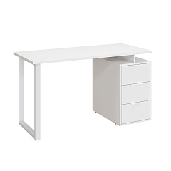 Стол С-416 белый структурный/меренга (1350*600 белая опора)