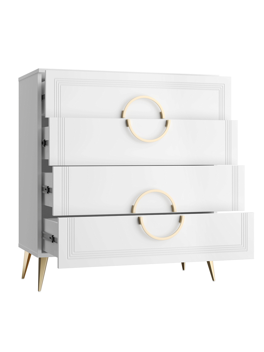 Комод Оливия ОЛ-02 белый бриллиант/бланж