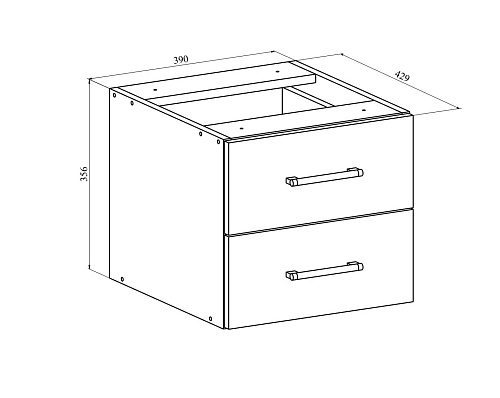 Комплект стол с тумбой  ОФ-111К+ОФ-21 венге
