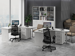 Шкаф-пенал открытый ОФ-301К северное дерево светлое