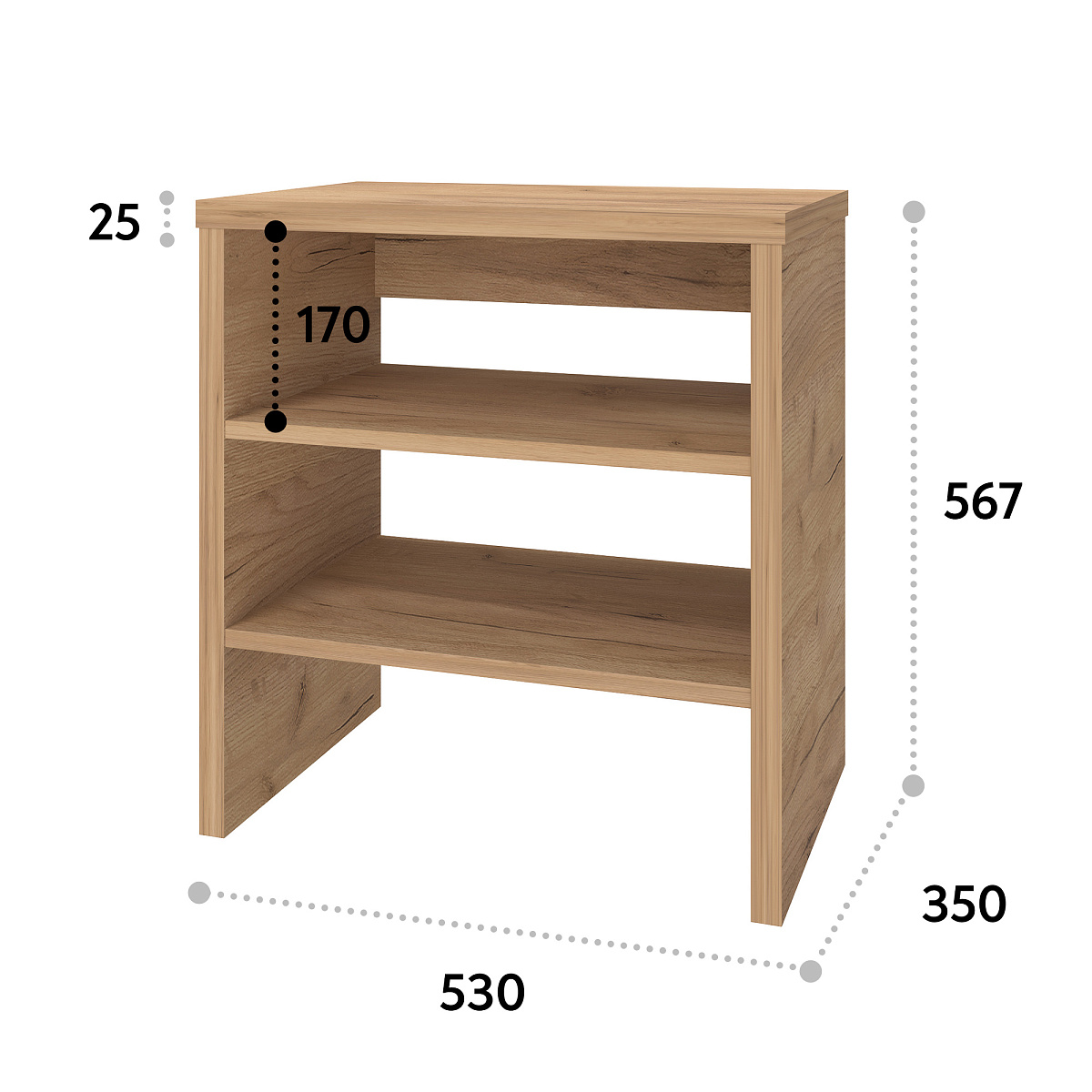 Тумба Т-11 дуб крафт золотой (530х567)