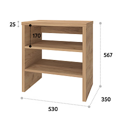Тумба Т-11 дуб крафт золотой (530х567)