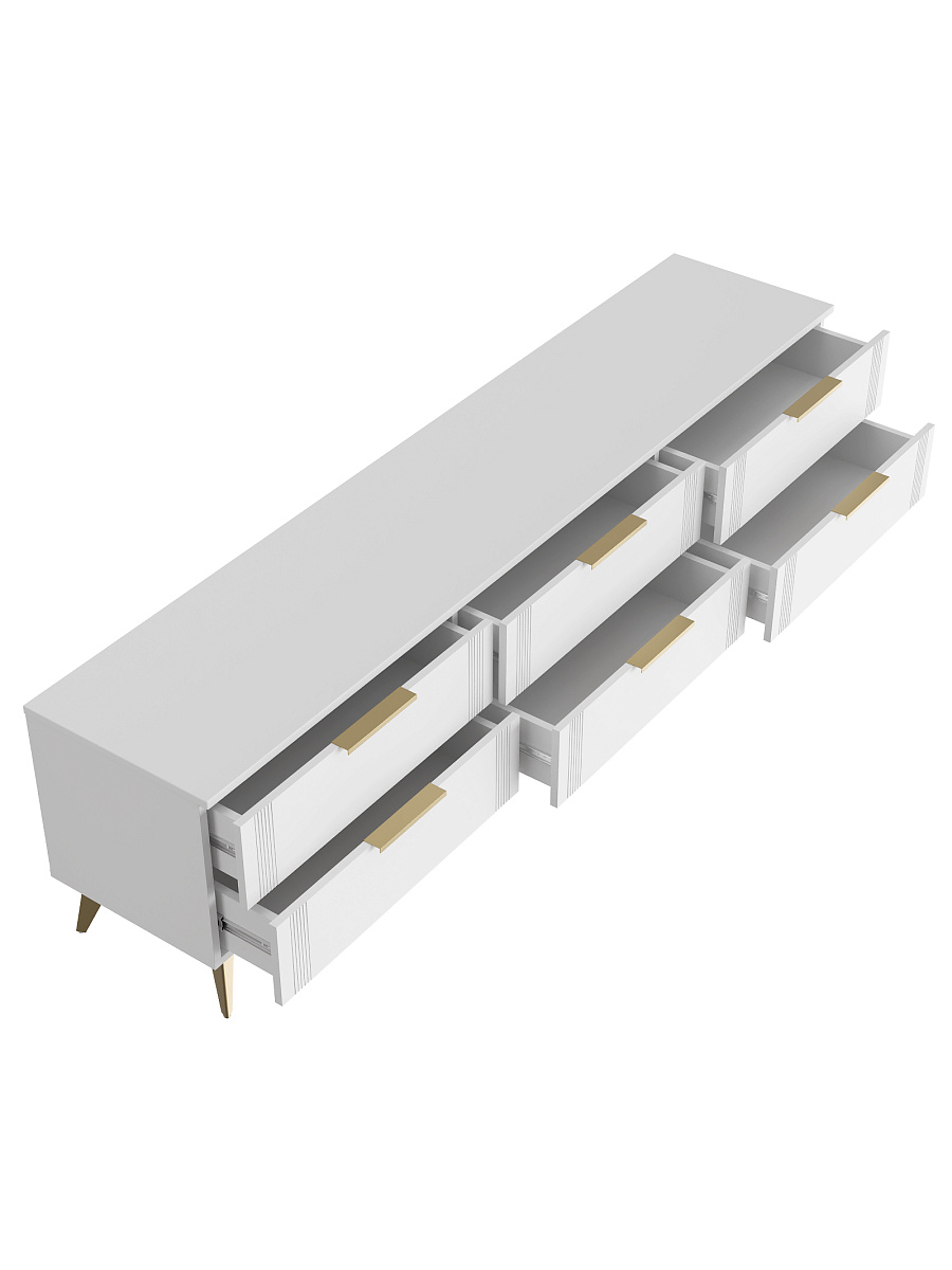 Тумба ТВ Стелла СТ-01 белый бриллиант/бланж