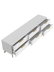 Тумба ТВ Стелла СТ-01 белый бриллиант/бланж