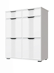 Комод Эмилия ЭЛ-20 белый структурный/меренга