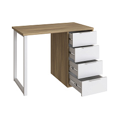 Стол С-414 блэквуд ячменный/меренга (1000х550)