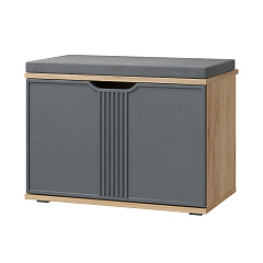 Тумба Эмилия ЭЛ-4К (с подушкой) дуб крафт золотой/графит