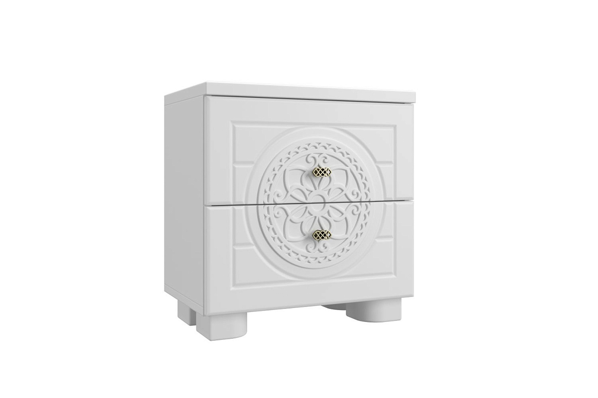 Тумба прикроватная «Монблан» МБ-38К белое дерево