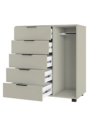 Шкаф комбинированный К-20 глиняный серый/риолит