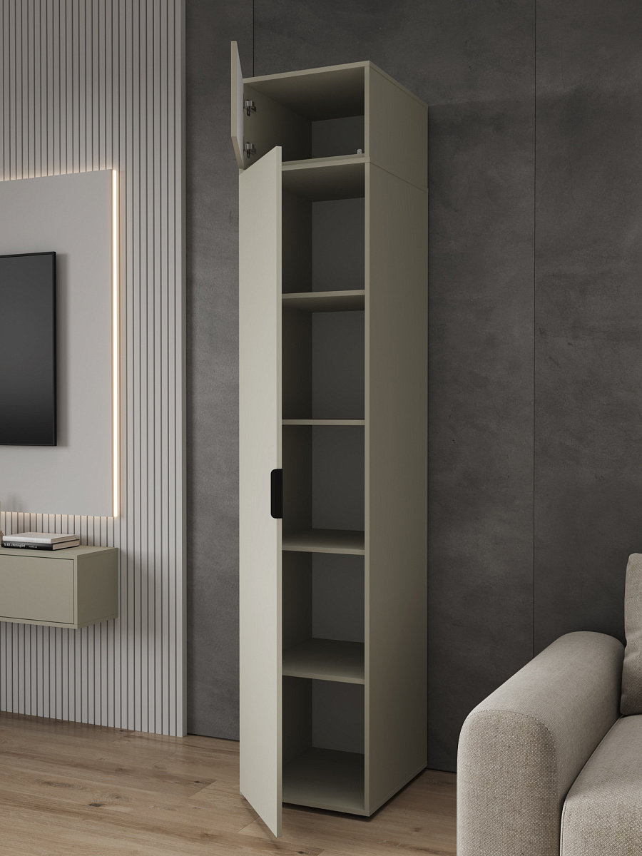 Антресоль Оптима ОП-10 глиняный серый/риолит