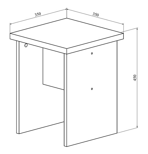 Подставка Т-03 белый структурный