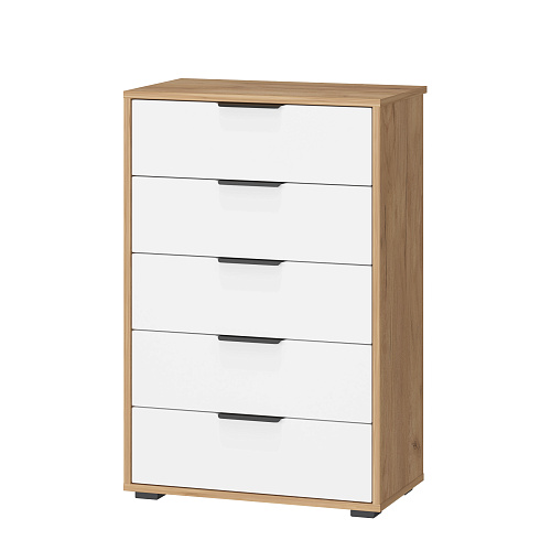 Комод Оптима ОП-05 дуб крафт золотой/меренга