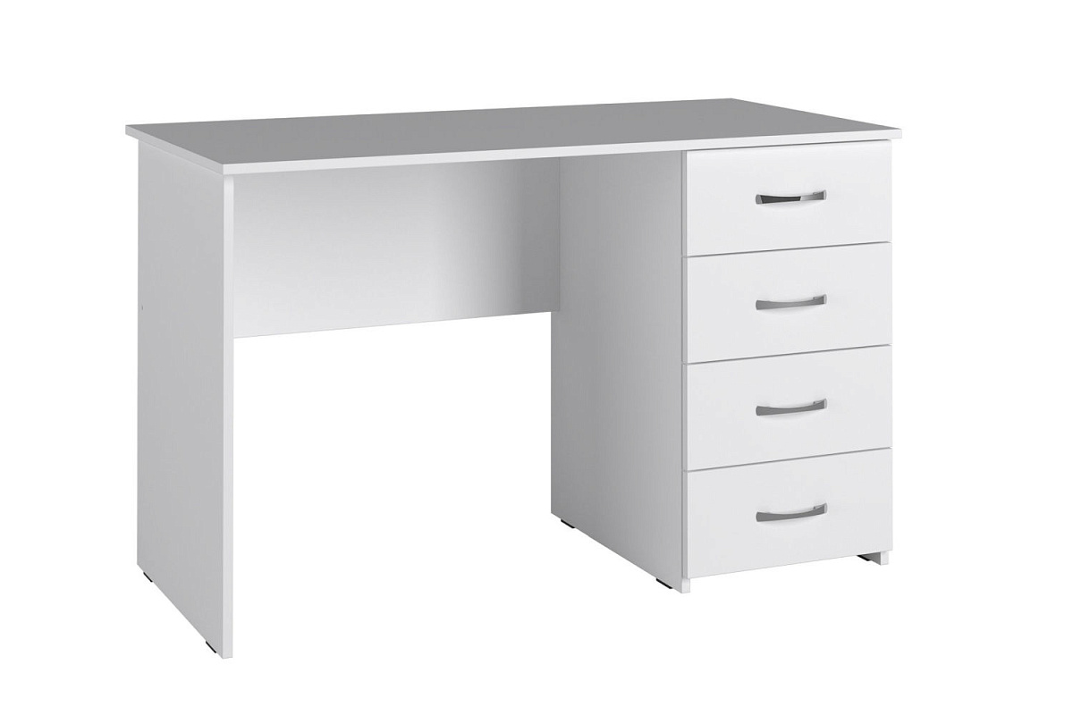 Стол письменный С-111К белый структурный