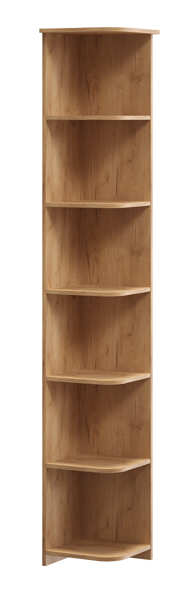 Стеллаж угловой Агата АТ-9 дуб крафт золотой