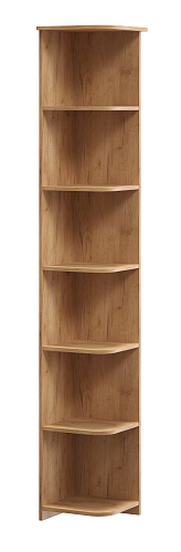 Стеллаж угловой Агата АТ-9 дуб крафт золотой