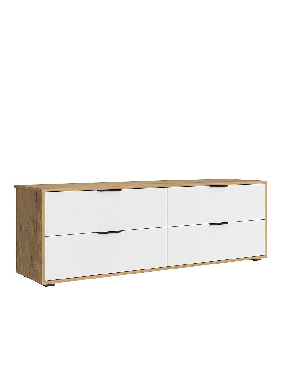 Тумба Оптима ОП-23 дуб крафт золотой/меренга