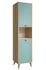 Пенал Велламо ВО-03 блэквуд ячменный/бирюза