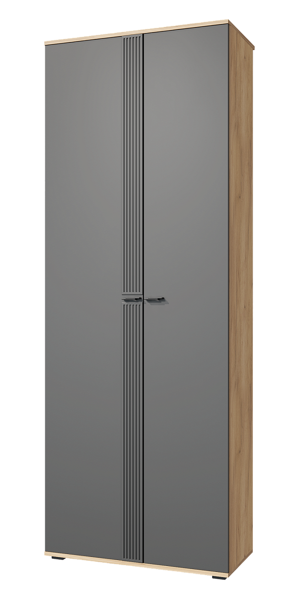 Шкаф для одежды Эмилия ЭЛ-13К глухой дуб крафт золотой/графит