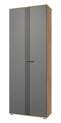 Шкаф для одежды Эмилия ЭЛ-13К глухой дуб крафт золотой/графит