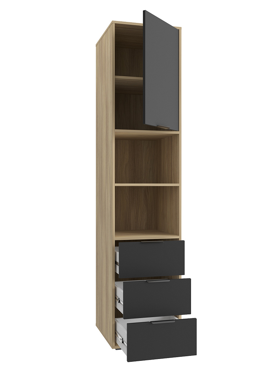 Пенал Оптима ОП-03 блэквуд ячменный/блэк