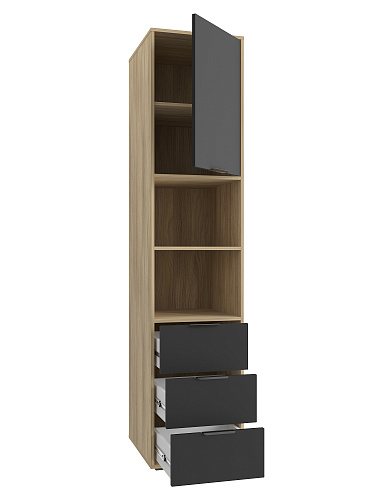 Пенал Оптима ОП-03 блэквуд ячменный/блэк