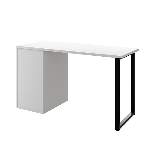 Стол письменный с полкой П-102402 белый структурный/меренга