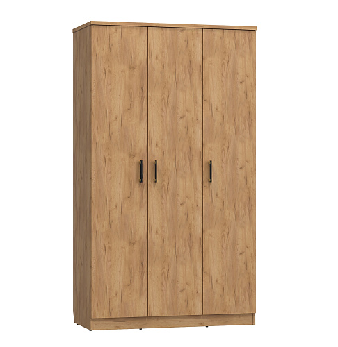 Шкаф трехдверный для одежды Виктория ВИ-9 дуб крафт золотой