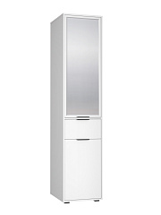 Пенал с зеркалом Оптима ОП-27 белый структурный/меренга