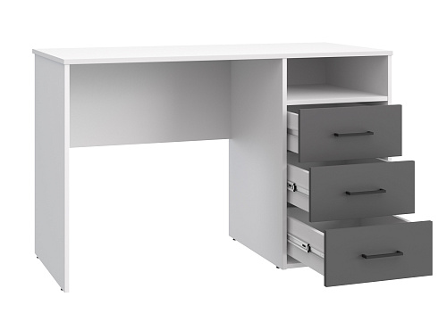 Стол Оскар ОС-20 белый структурный/графит