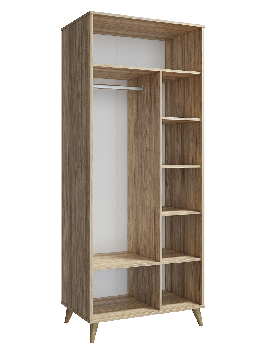 Шкаф Велламо ВО-06 блэквуд ячменный/бирюза