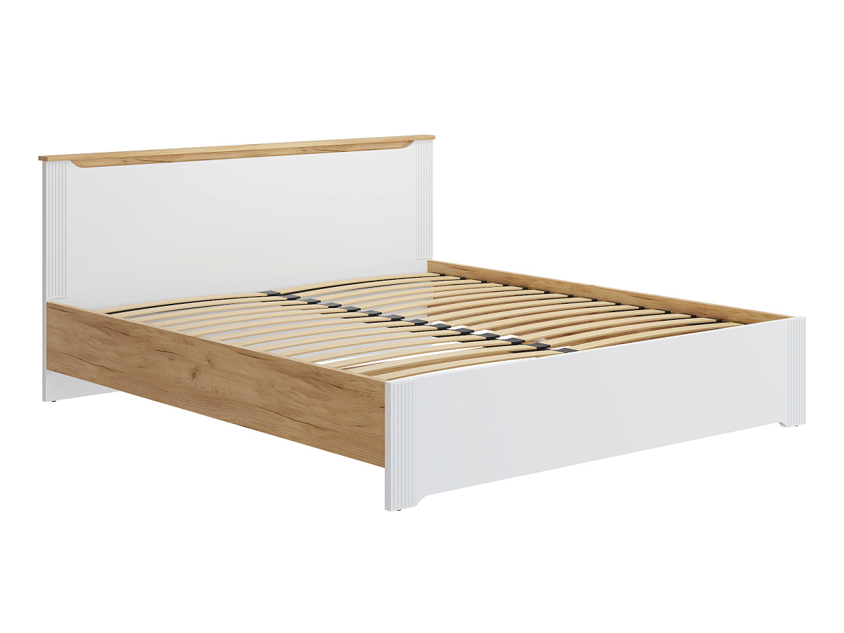 Кровать Эмилия ЭЛ-31 (180х200) дуб крафт золотой/меренга