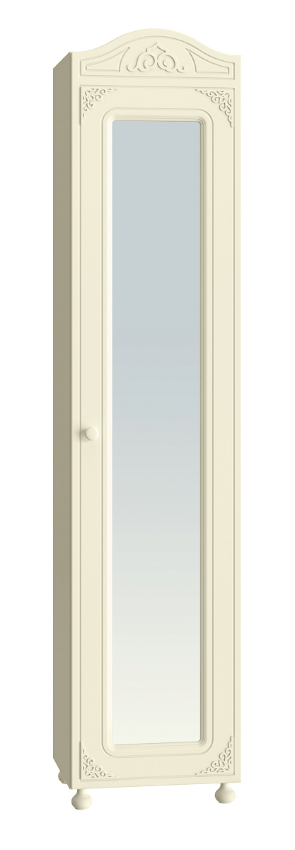 Шкаф Ассоль плюс АС-53К с зеркалом (правый с короной) ваниль