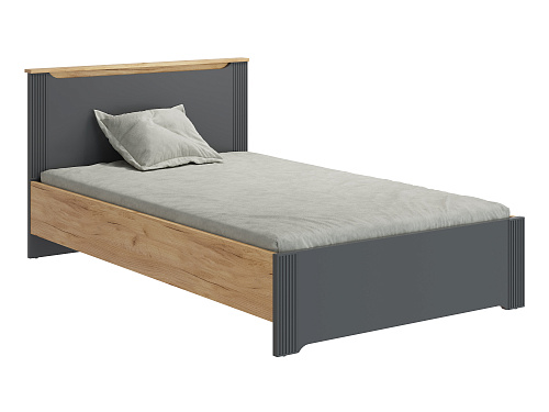 Кровать Эмилия ЭЛ-28 (120х200) дуб крафт золотой/графит