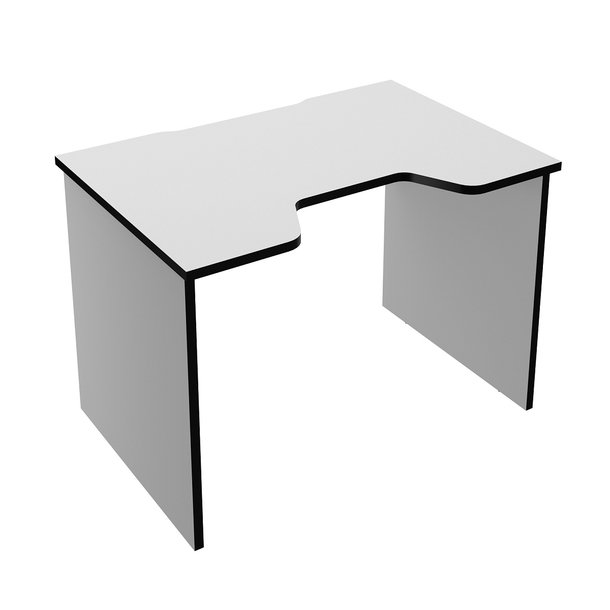 Геймерский стол С-241 белый/черный (1100х750)