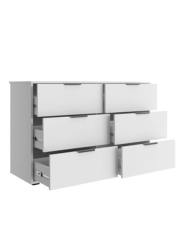 Комод Оптима ОП-15 (1202х426) белый структурный/меренга