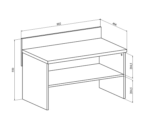 Тумба под чемодан Виктория ВИ-17 дуб крафт золотой