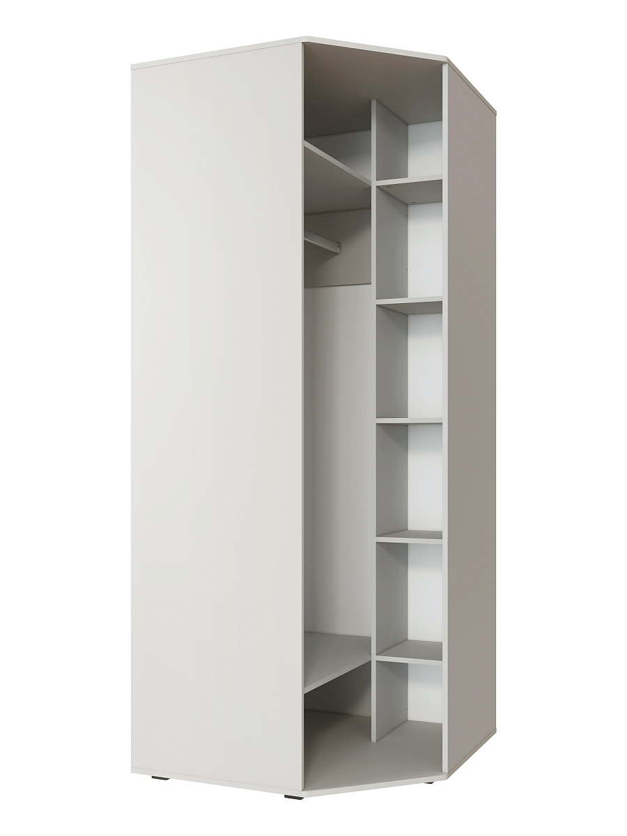 Шкаф угловой Эмилия ЭЛ-17К глухой кашемир/шарли керамика