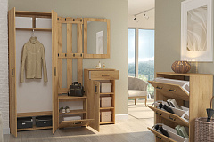 Шкаф под обувь Агата АТ-1 дуб крафт золотой