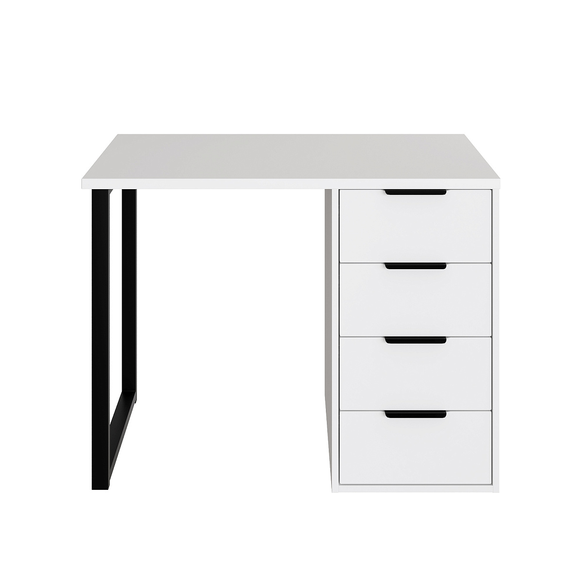 Стол С-404 белый структурный/меренга (1000х550)