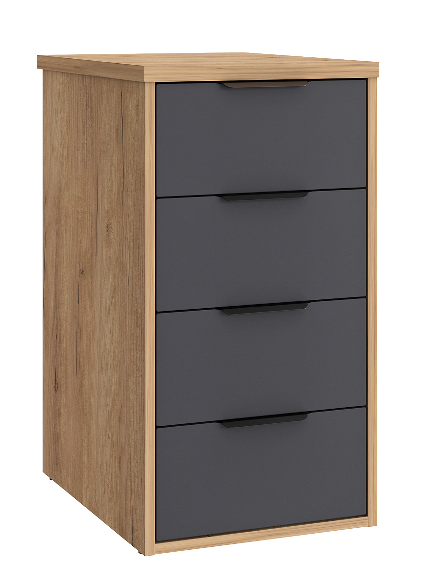 Тумба К-52 дуб крафт золотой/графит