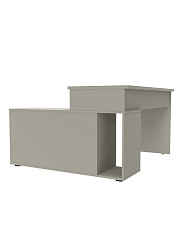 Стол угловой Оптима ОП-22 глиняный серый/риолит