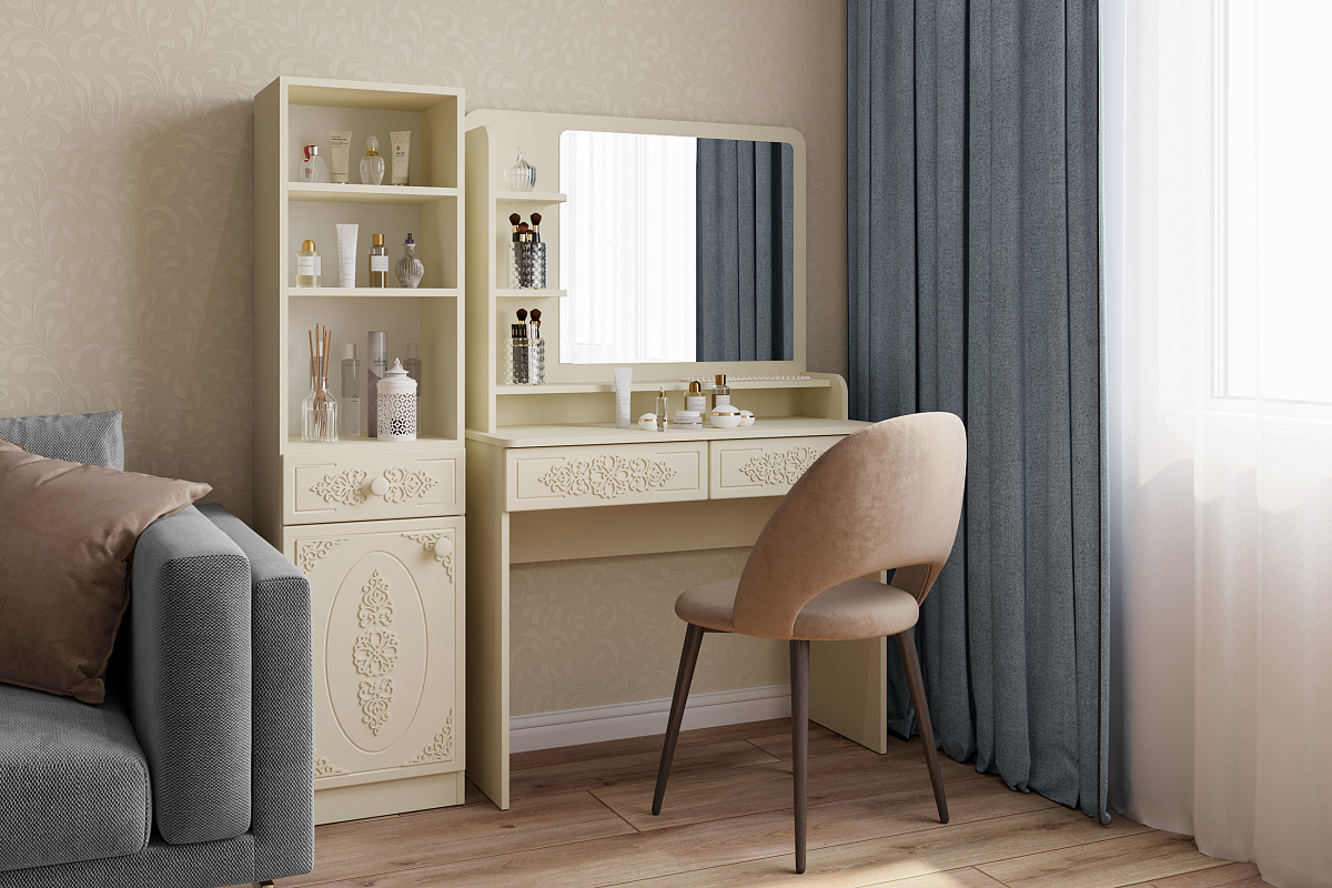 Шкаф Ассоль плюс АС-65 ваниль