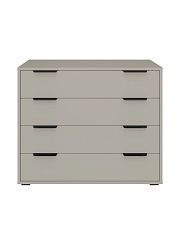 Комод Оптима ОП-04 глиняный серый/риолит