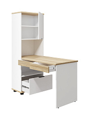 Стол рабочий Скайлайт СЛ-23 блэквуд ячменный/белый/меренга