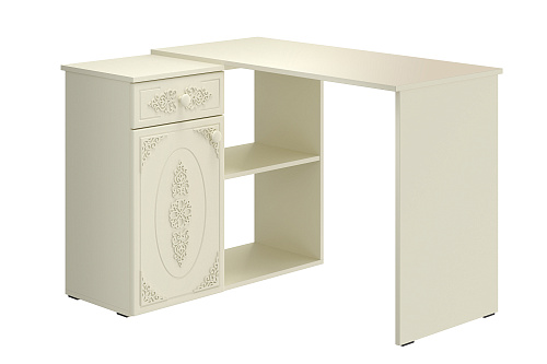 Стол угловой Ассоль плюс АС-67 ваниль