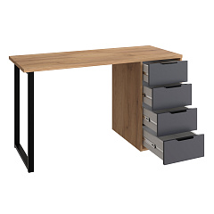 Стол С-402 дуб крафт золотой/графит (1350х550)