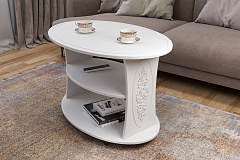 Стол журнальный Ассоль АС-17 белое дерево